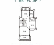 B11-6J别墅户型建筑面积约322㎡二层